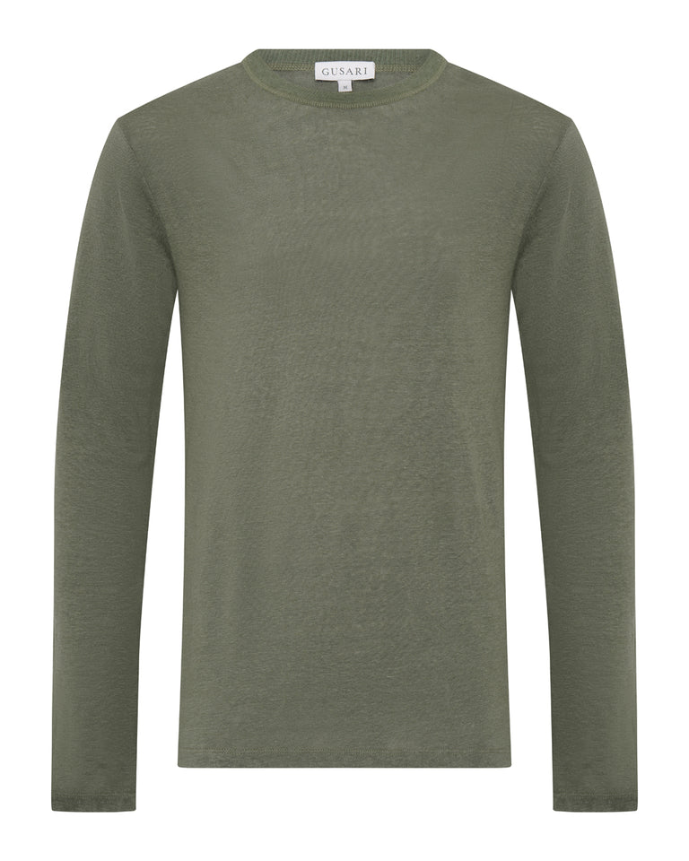 Long Sleeve Crew Neck T Shirt
